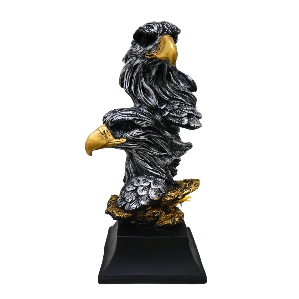 Estatueta de Águia em Resina 32cm - Símbolo de Poder, Liderança e Visão de Negócios para Escritório e Casa