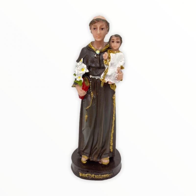 Santos Católicos em Resina 15 cm - Santo Antônio - Decoração e Fé com Qualidade