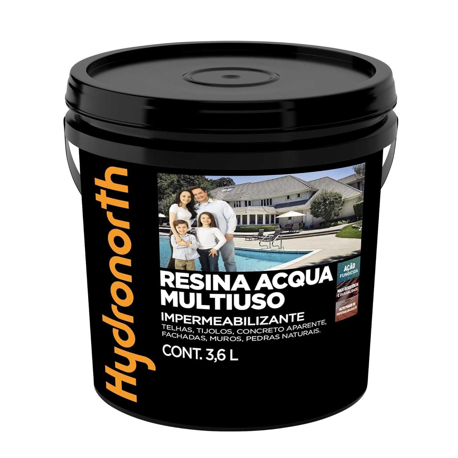Resina Multiuso Acqua Fosca Incolor 3,6L - Alta Resistência e Impermeabilização