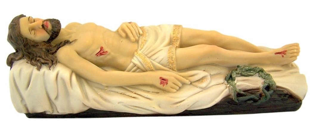 Estátua de Resina Jesus Cristo Salvador Morto - 20cm | Símbolo de Fé e Devoção