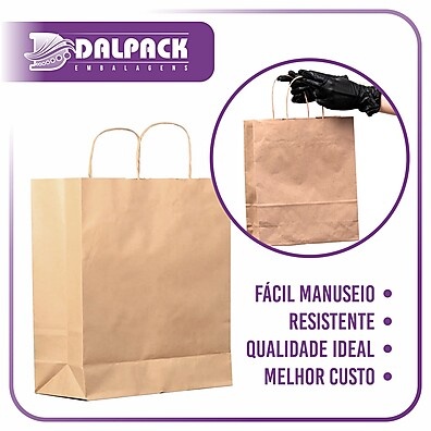 Sacola Kraft Lisa: Preço Baixo e Alta Resistência!