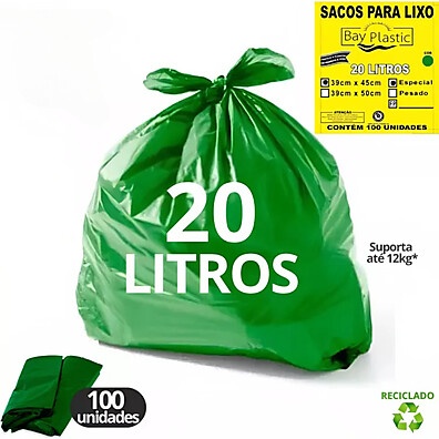 Saco de Lixo 20L Bay Plastic: Economia e Resistência!