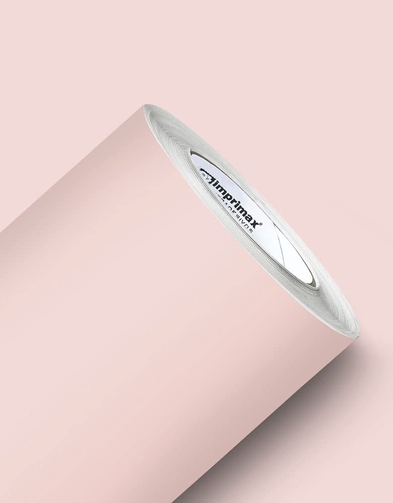 Adesivo Rosa Bebê Fosco Premium - Vinil Lavável e Resistente à Água