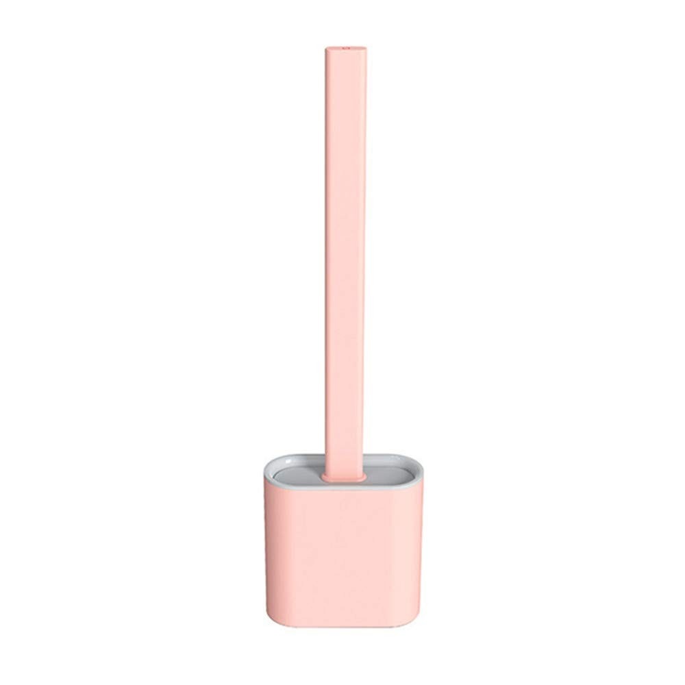 Escova de Vaso Sanitário com Suporte FANZHOU - Silicone Resistente e Canto Morto Fácil de Limpar