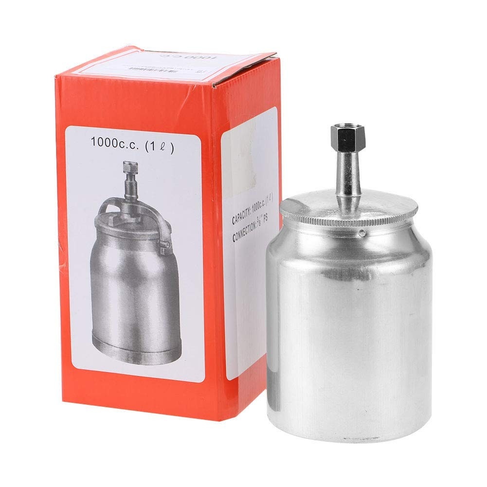 Copo de Pintura à Pistola 1000ml com Alimentação por Gravidade - Liga de Alumínio Resistente