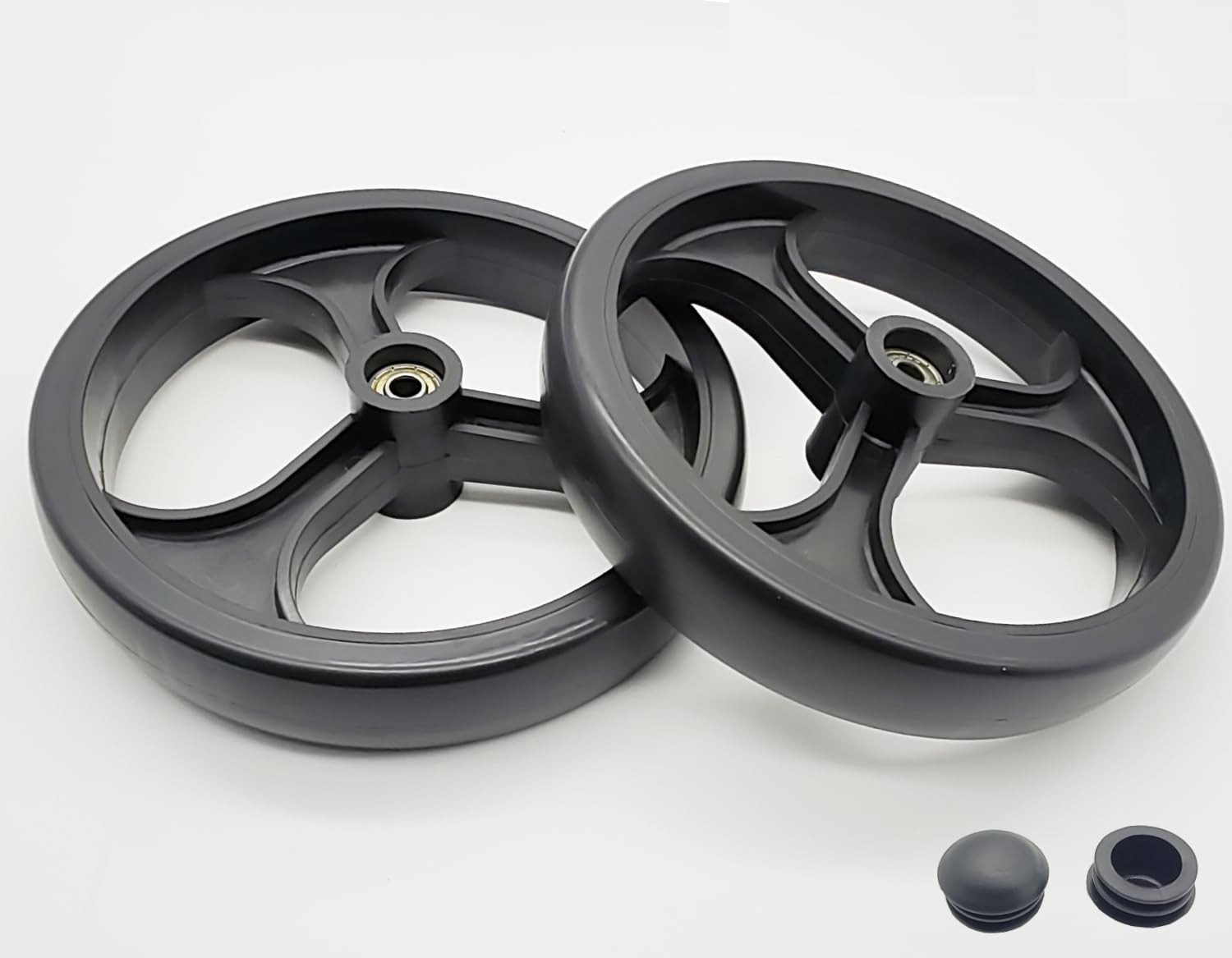 Kit 2 Rodas Traseiras 20cm para Andador Rollator - Resistente e Universal