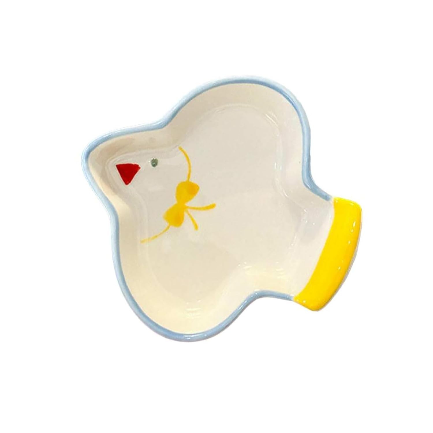 Pratos de Cerâmica Decorativos com Design de Pombo Voador - Adoráveis e Resistentes para o Dia a Dia
