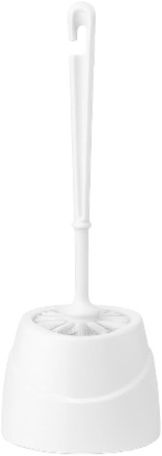 Escova Sanitária com Suporte - 35 cm, Cerdas Resistentes, Design Ergonômico