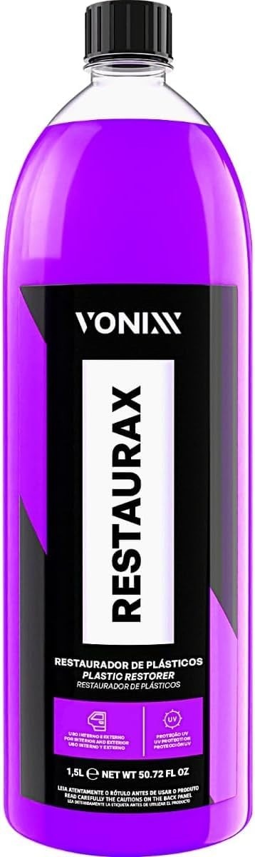 Restaurax Vonixx 1,5L: Renove e Proteja Plásticos Externos do Seu Carro
