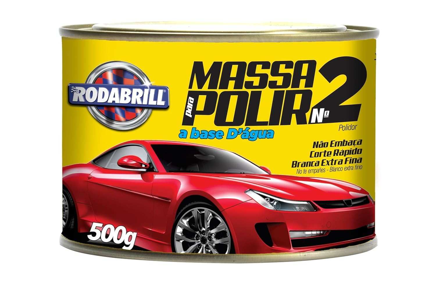 Massa de Polir Base D'Água nº 02 Rodabrill: Restaure o Brilho e Elimine Riscos