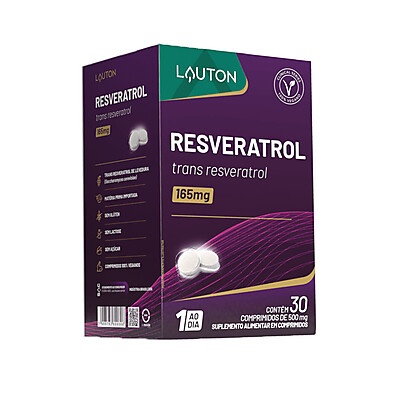 Resveratrol Lauton: Proteção e Saúde em 30 Comprimidos