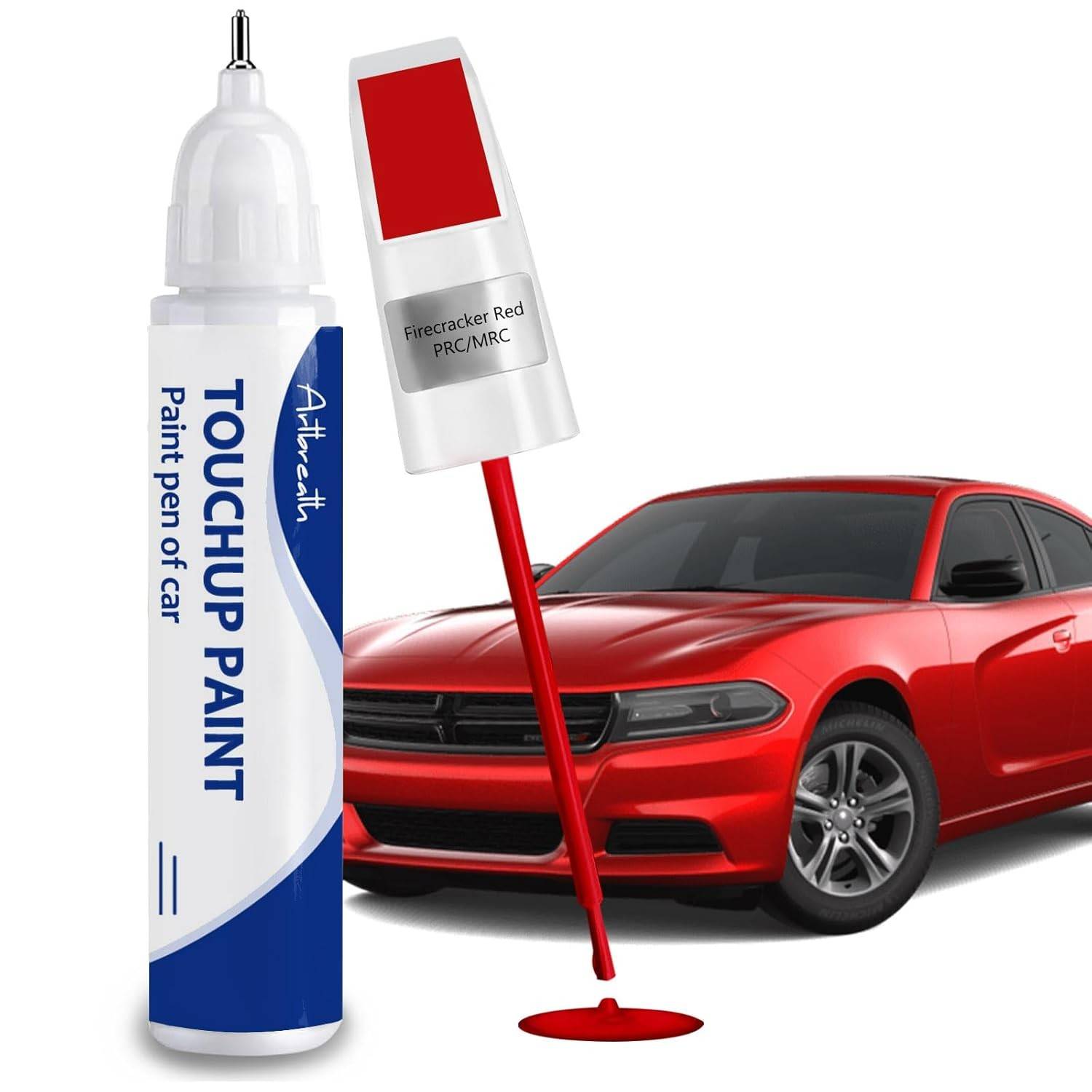Firecracker Red (PRC/MRC) Tinta de Retoque Automotiva para Dodge - Cor Exata para Challenger, Durango, Charger, RAM e Outros Modelos