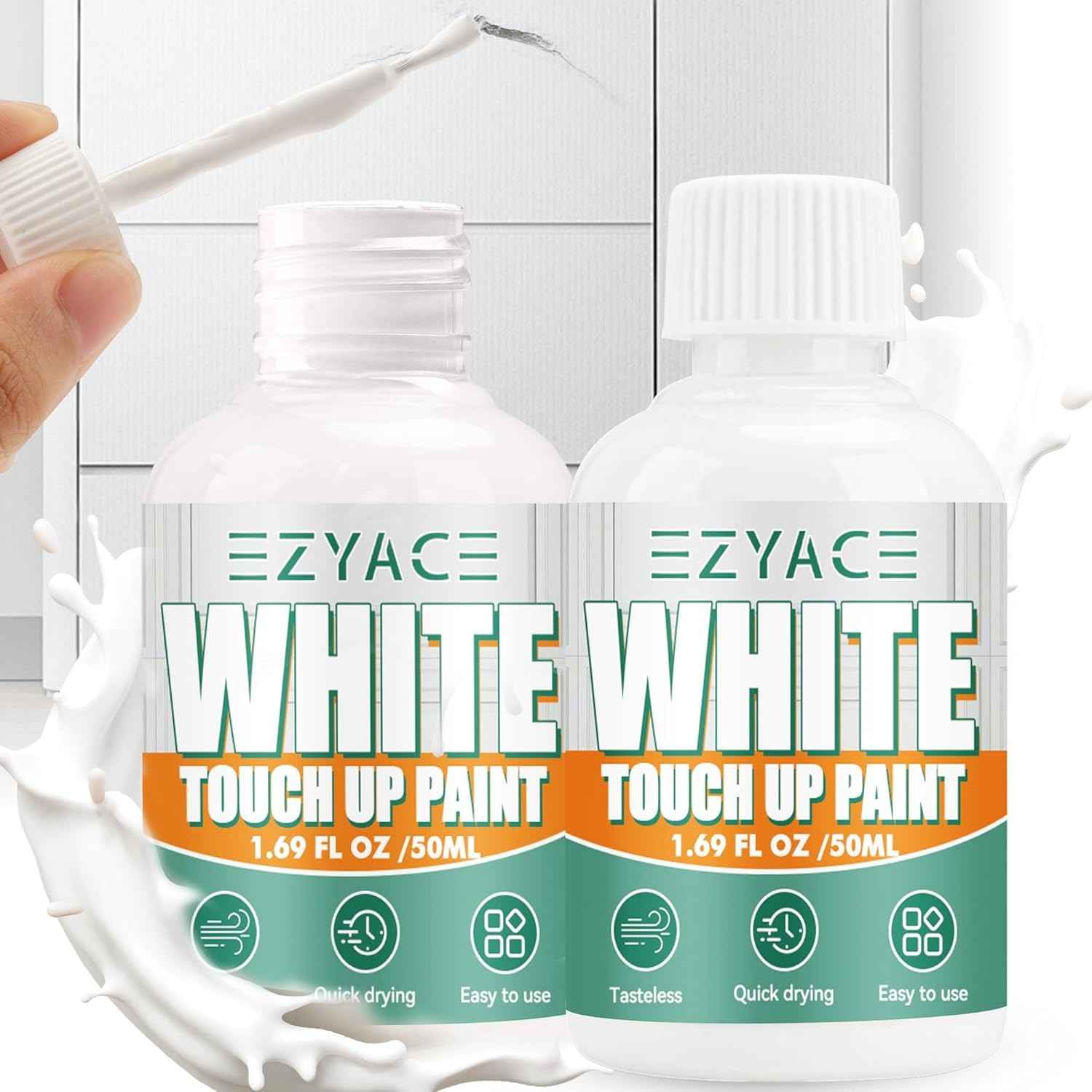 Caneta de Retoque Branca 100ml - Tinta Inodora para Móveis, Eletrodomésticos e Porcelana