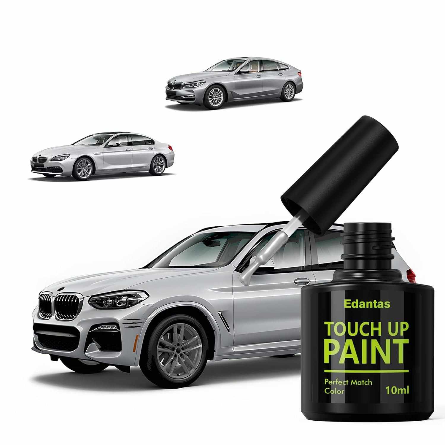 Kit Profissional de Tinta de Retoque A83 Glacier Silver para Carros BMW – Reparo de Arranhões com Cor Exata