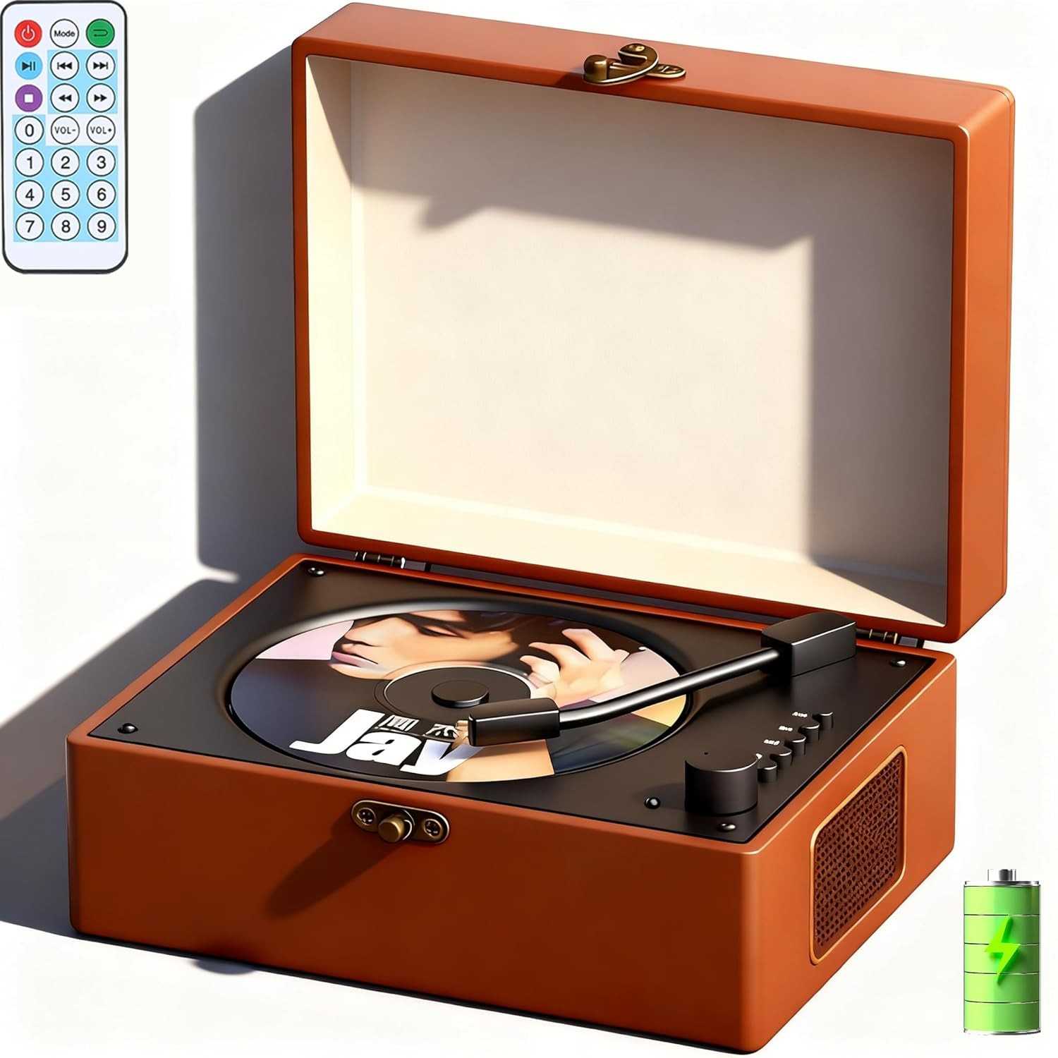 Elyblo Player Portátil CD HIFI: Som Imersivo e Design Retrô para Sua Casa