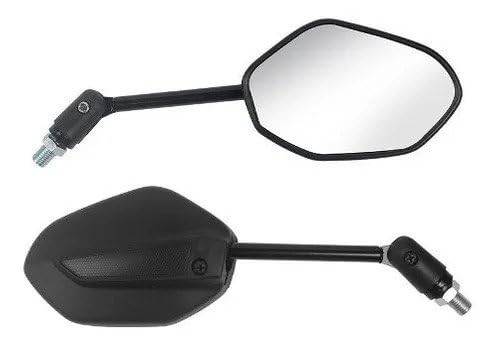 Espelho Retrovisor Pro Tork Mini Articulado Original Titan 150 2009/15 Yamaha (Par) Preto - Visão Clara e Segurança