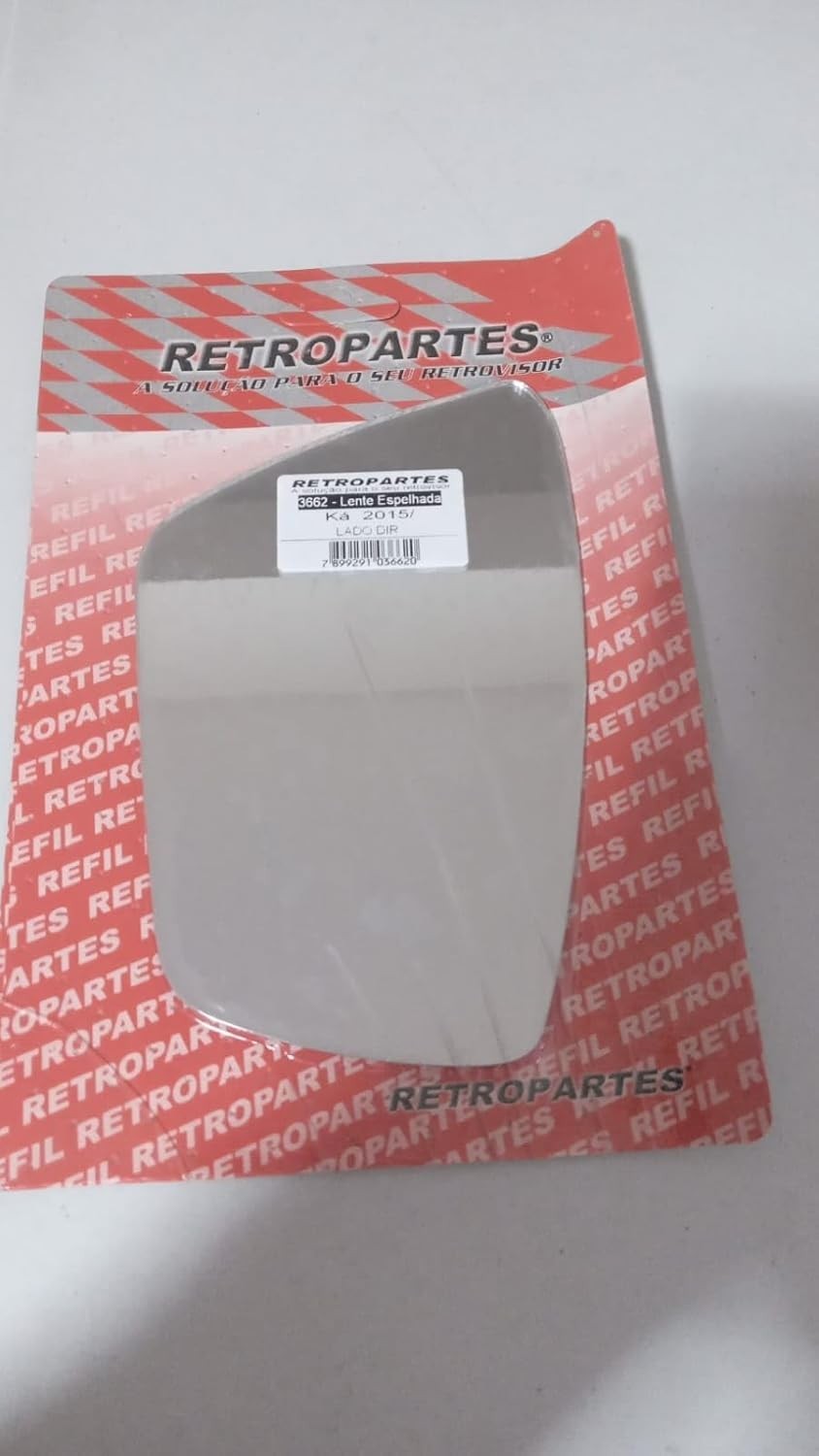 Lente Espelho Retrovisor Ford Ka Hatch/Sedan 2015-2020 - Lado Passageiro (Direito)