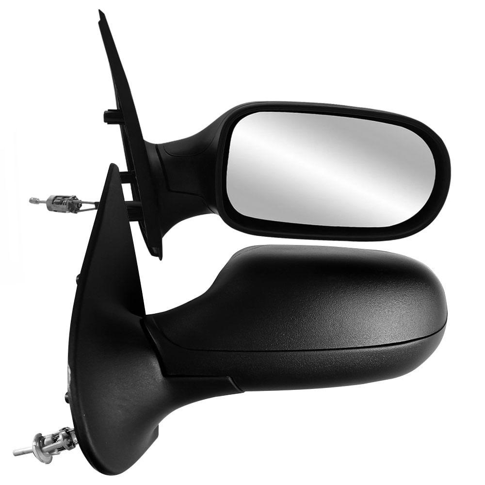 Retrovisor Palio/Strada 2004-2007: Preto com Controle