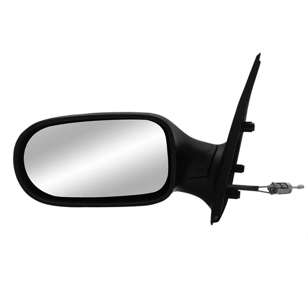 Retrovisor Palio/Strada: Preto Carolcar (2004-2007)