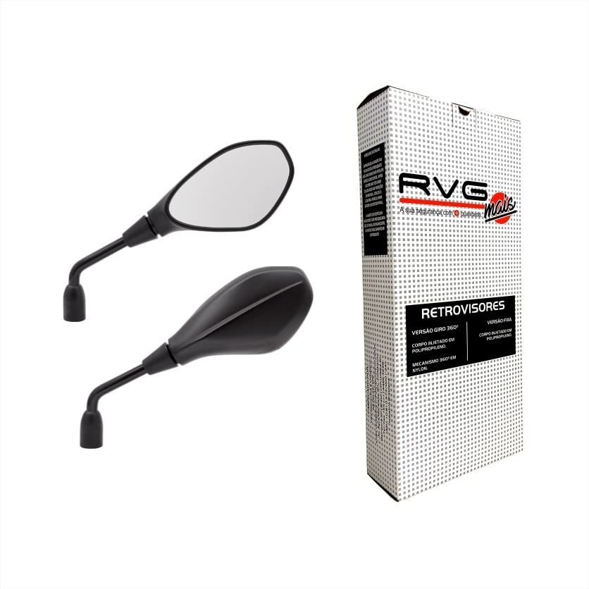 Retrovisor RVG Modelo BMW F800 Fixo Rosca Honda - Lente Convexa para Segurança e Estilo