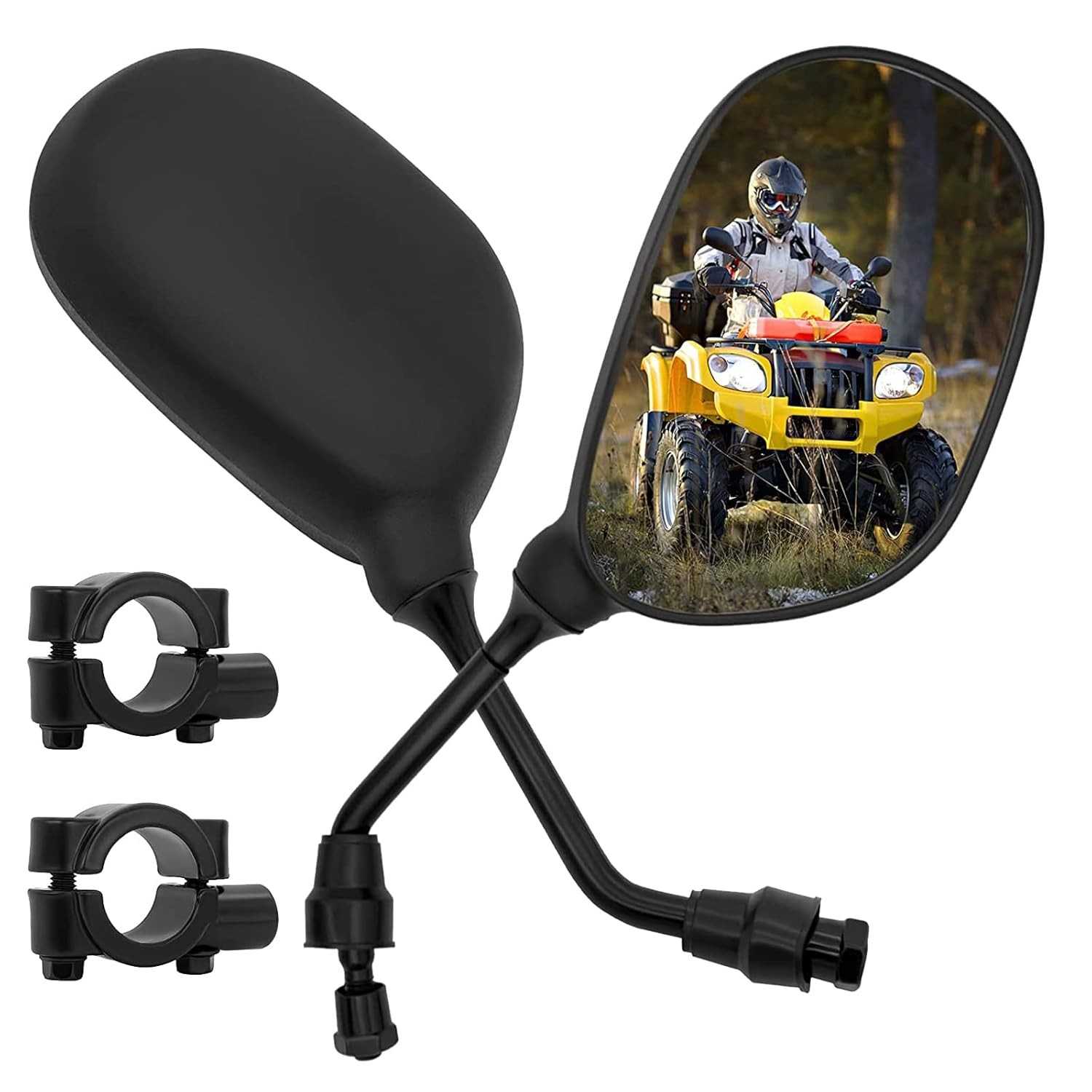 Espelho Retrovisor 360° para Moto, Quadriciclo e ATV - Visão Ampla e Segura