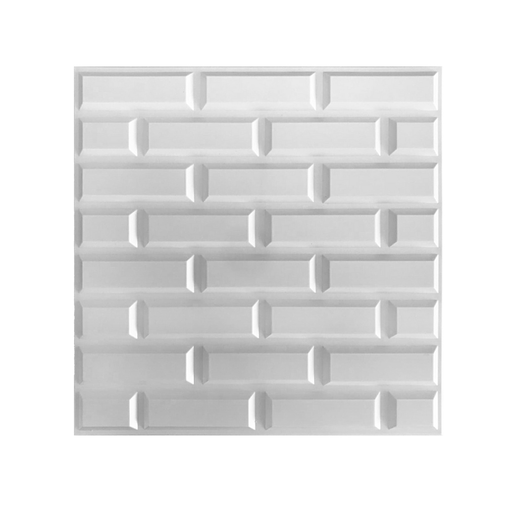 Revestimento 3D Tijolinho 30x30cm: Kit com 10 Peças e Fita Dupla-Face