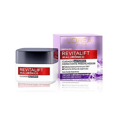 Revitalift Hialurônico Noturno: Hidratação Anti-Idade