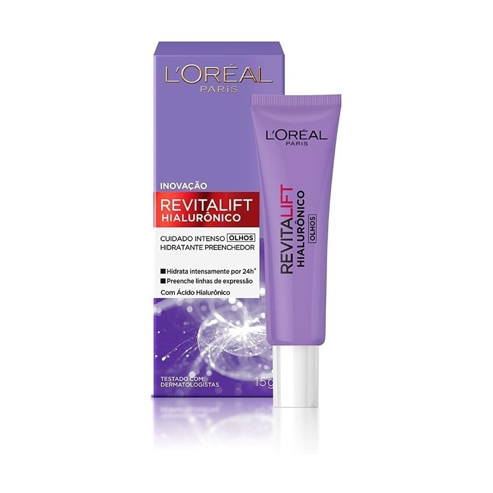 Revitalift Hialurônico Olhos: Reduza Rugas e Hidrate!