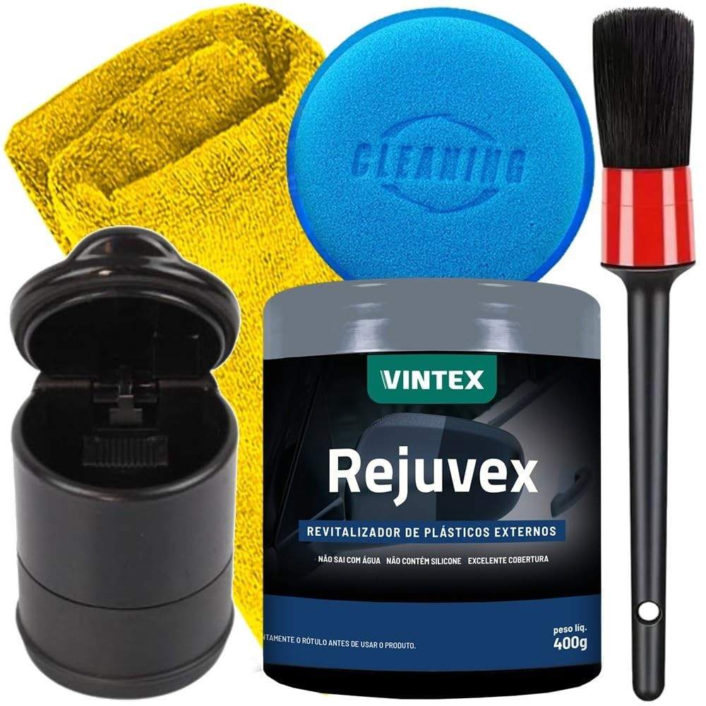 Kit Completo Rejuvex Vintex: Revitalize e Mantenha seu Carro Impecável!