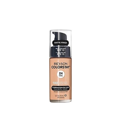 Revlon ColorStay FPS15 180 Sand Beige: Base Líquida 24h Matte para Pele Oleosa