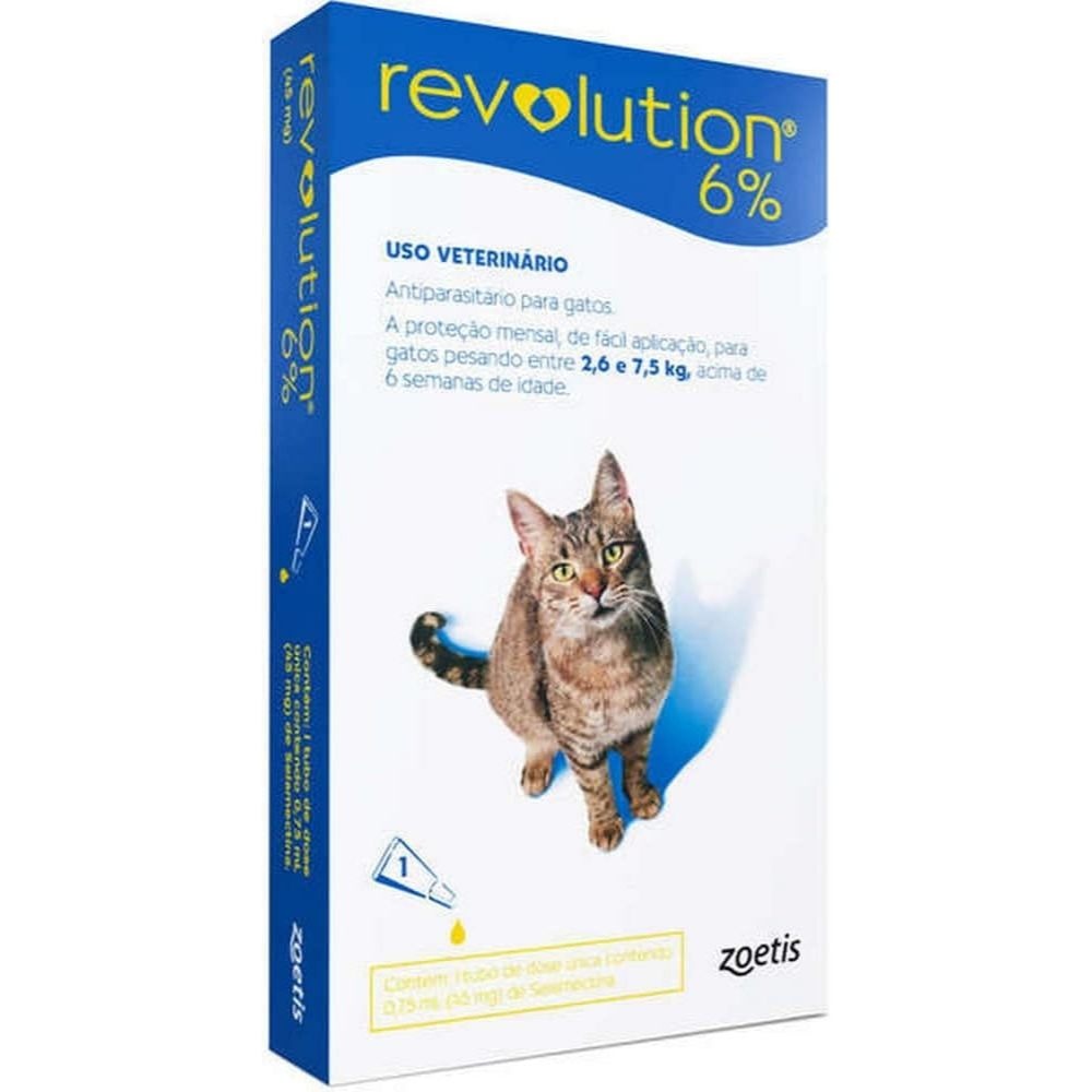 Revolution 6% Gatos: Proteção Total Contra Pulgas