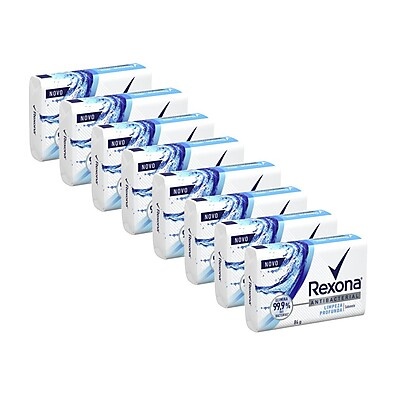 Rexona Antibacterial: Kit 8 Sabonetes Limpeza Profunda