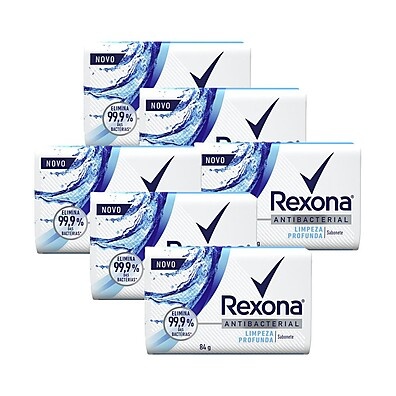 Rexona Antibacterial: Proteção Profunda em 6 Sabonetes
