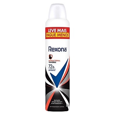 Rexona Antibacterial+Invisible: 72h de Proteção