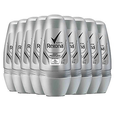 Rexona Men Sem Perfume: Kit 9 Roll-Ons