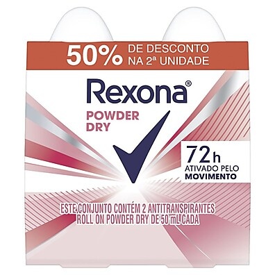 Rexona Powder Dry Roll On: 48h de Proteção!