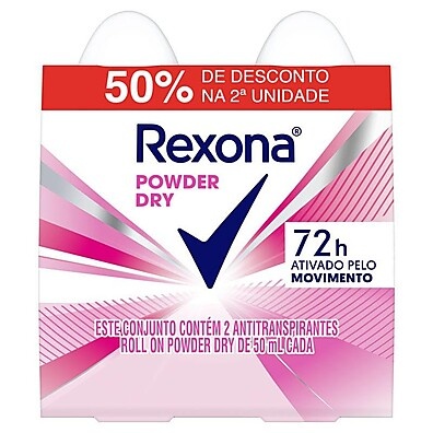 Rexona Powder Dry Roll On – 72h de Proteção e Confiança