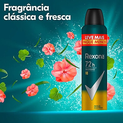 Rexona V8: 72h de Proteção Antissuor