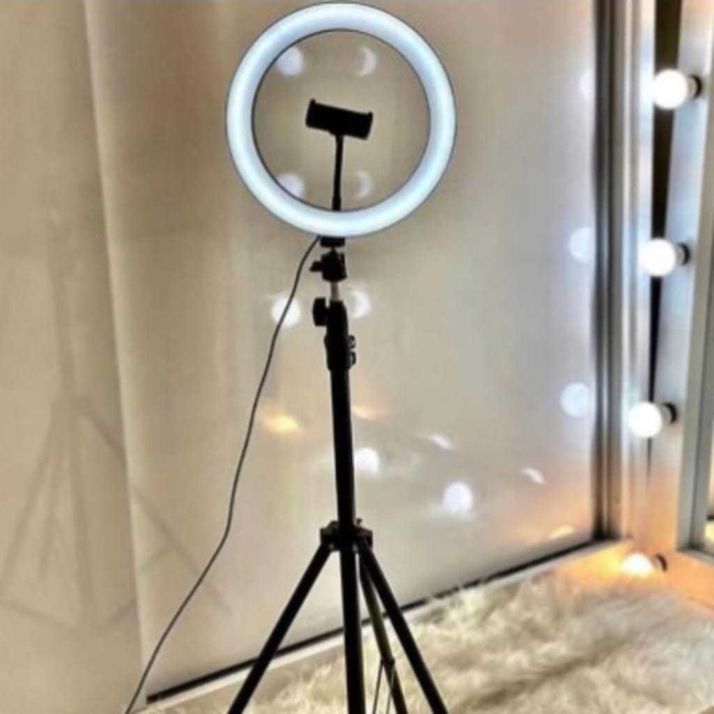 Ring Light 10 Polegadas + Tripé 2.10m MarisaStore