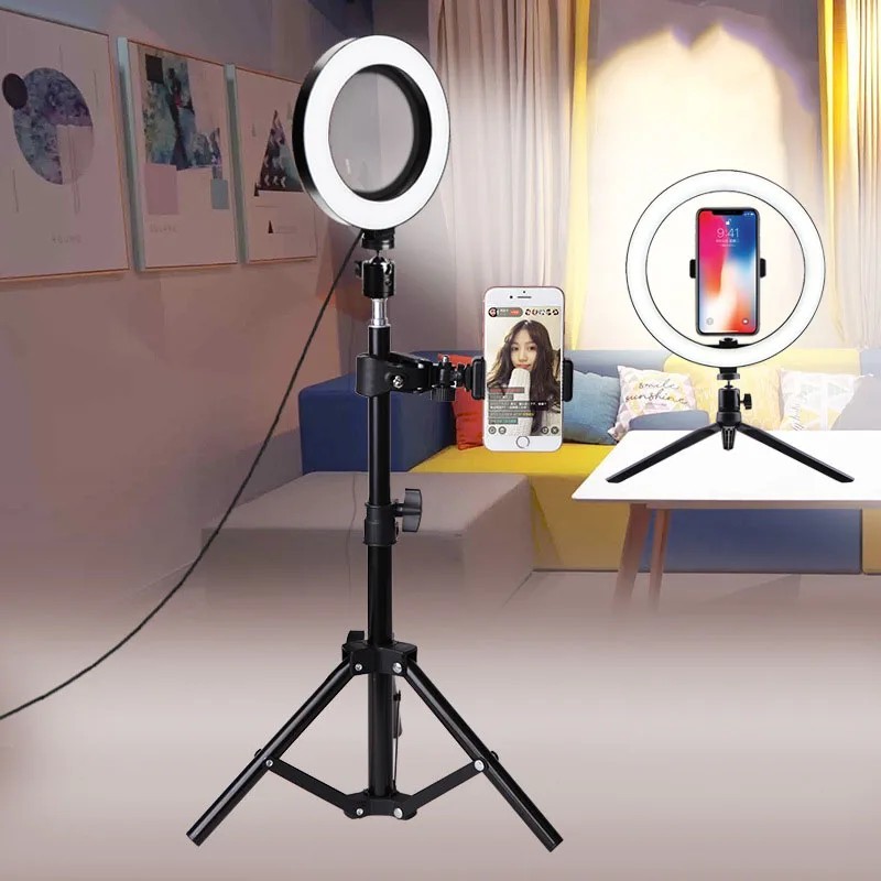 Ring Light 26cm: Iluminação Ideal para Vídeos e Lives