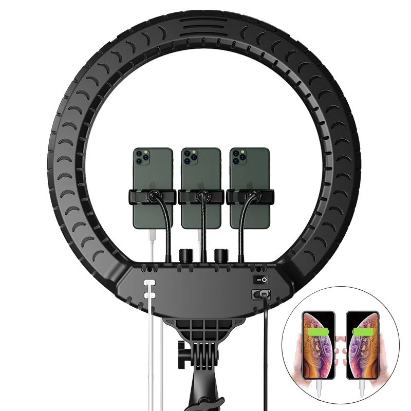 Ring Light ANLAIKE: Iluminação Profissional para Lives e Fotos
