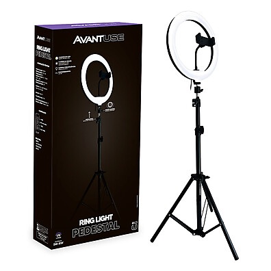 Ring Light com Pedestal Avant Use 8W – 11 Níveis de Brilho