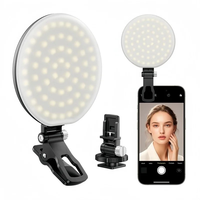 Ring Light Portátil: Iluminação Perfeita para Selfies!