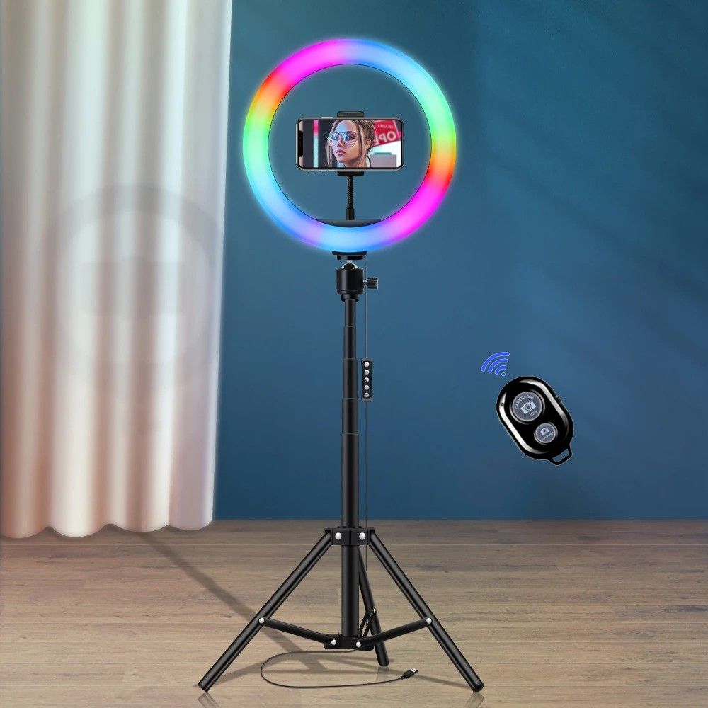 Ring Light RGB 10": O Segredo para Vídeos e Lives Virais