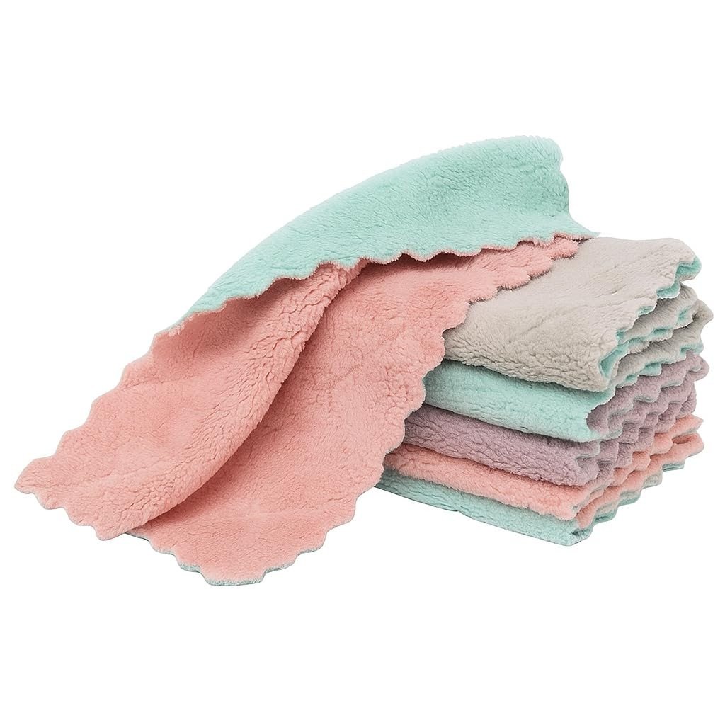 Kit 3 Panos de Microfibra para Limpeza – Alta Absorção, Reutilizáveis e Não Risca Superfícies