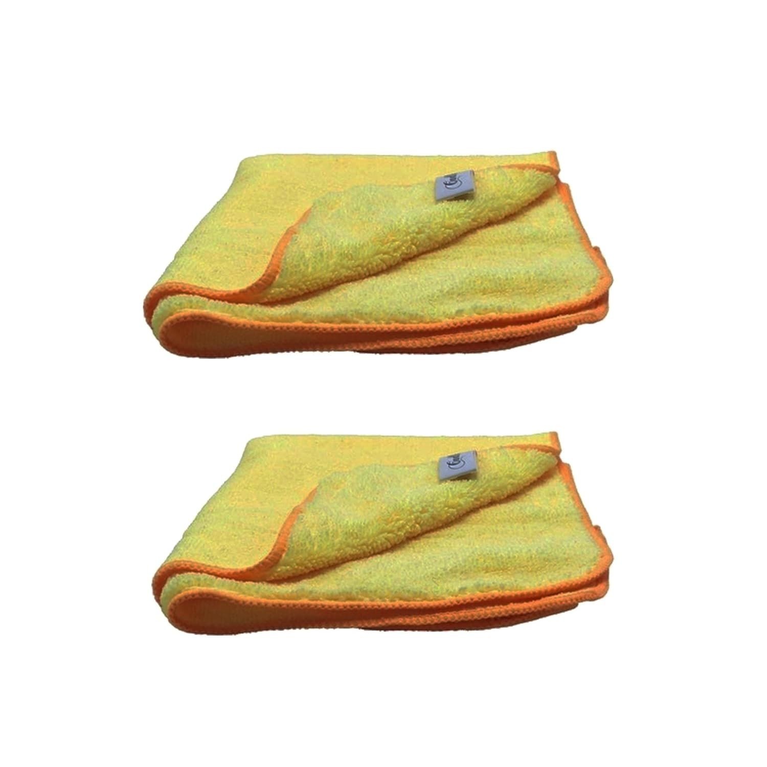 Kit 2 Flanelas de Microfibra 40x40cm 310Gsm Cadillac - Limpeza Profissional sem Riscos