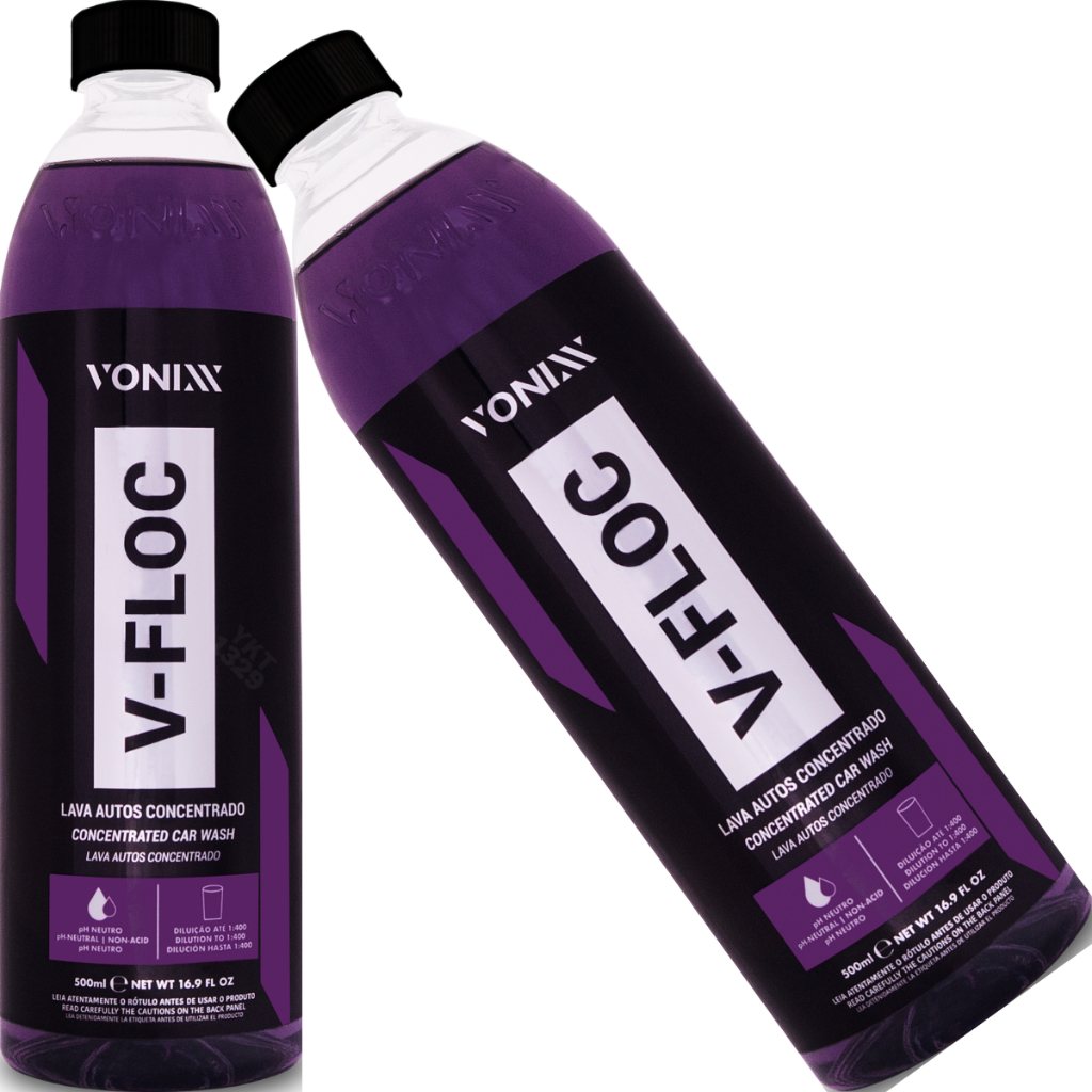 Shampoo Automotivo Neutro V-floc Vonixx 500ml: Limpeza Profissional Sem Riscos