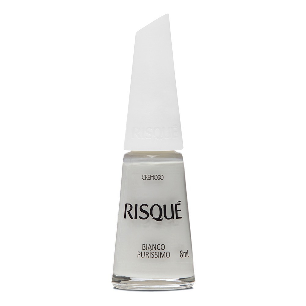 Risqué Bianco Puríssimo: Esmalte Branco Cremoso Perfeito