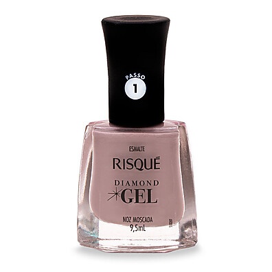 Risqué Diamond Gel Noz Moscada: Unhas Impecáveis!