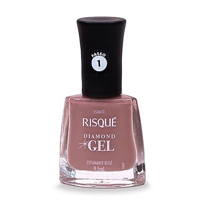 Risqué Diamond Gel Rosé: Unhas Impecáveis!